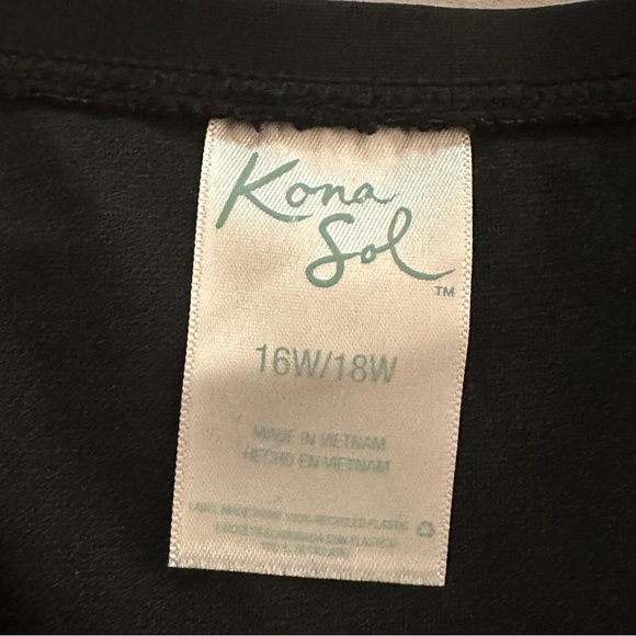 Kona Sol Plus/Mid Size Bathing/Swim Suit Bottoms Black - Picture 2 of 6